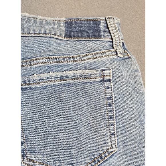 Hollister Jeans Womens 4R Blue Light Wash Low-rise Relaxed Straight Distressed - Picture 9 of 9